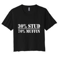 30 Stud 70 Muffin Funny Valentines Day Stud Muffin Crop Top