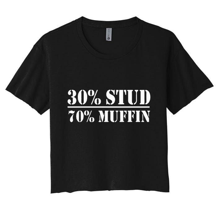 30 Stud 70 Muffin Funny Valentines Day Stud Muffin Crop Top