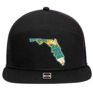 311 St Augustine Fl August 17th 2024 7 Panel Mesh Trucker Snapback Hat