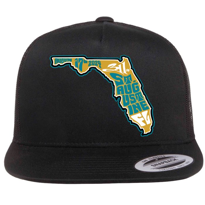 311 St Augustine Fl August 17th 2024 Flat Bill Trucker Hat