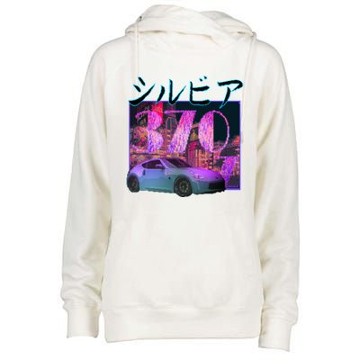 370z Sports Car Cool Gift Womens Funnel Neck Pullover Hood