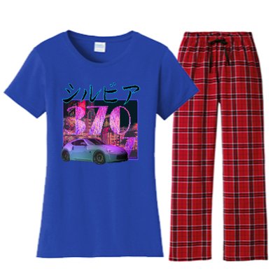 370z Sports Car Cool Gift Women's Flannel Pajama Set