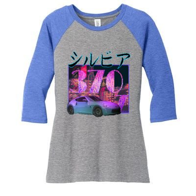 370z Sports Car Cool Gift Women's Tri-Blend 3/4-Sleeve Raglan Shirt