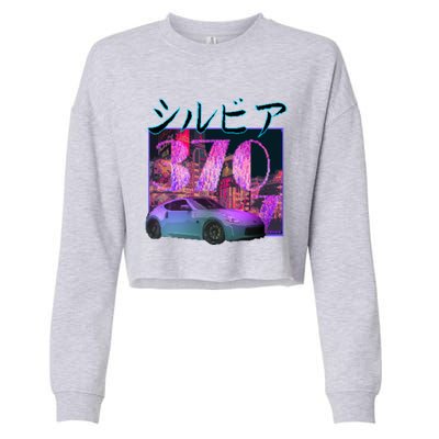 370z Sports Car Cool Gift Cropped Pullover Crew