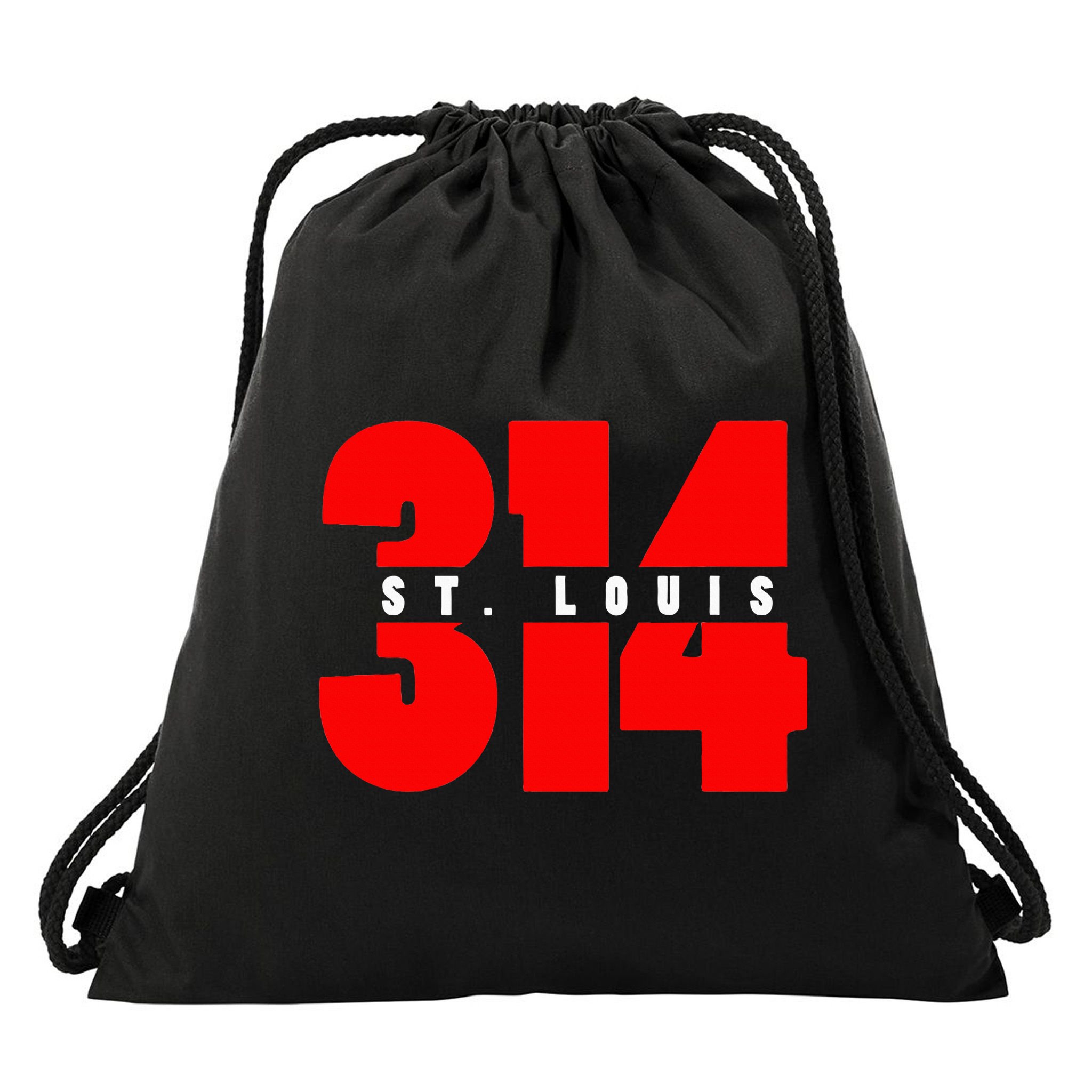 314 St. Louis Area Code Missouri Drawstring Bag