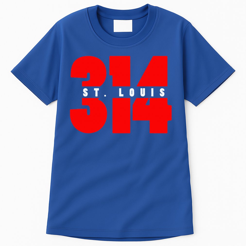 314 St. Louis Area Code Missouri Tall T-Shirt