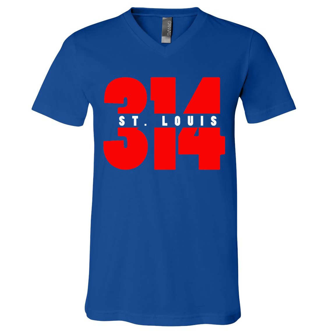 314 St. Louis Area Code Missouri V-Neck T-Shirt