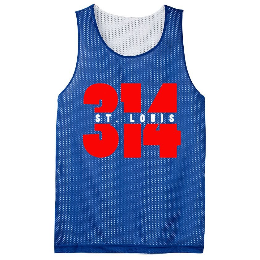 314 St. Louis Area Code Missouri Mesh Reversible Basketball Jersey Tank