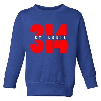 314 St. Louis Area Code Missouri Toddler Sweatshirt