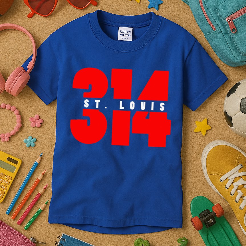 314 St. Louis Area Code Missouri Kids T-Shirt
