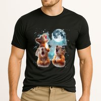 3 Squirrel Moon Howling Squirrel Head Funny Performance Shirt