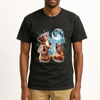 3 Squirrel Moon Howling Squirrel Head Funny Tall T-Shirt