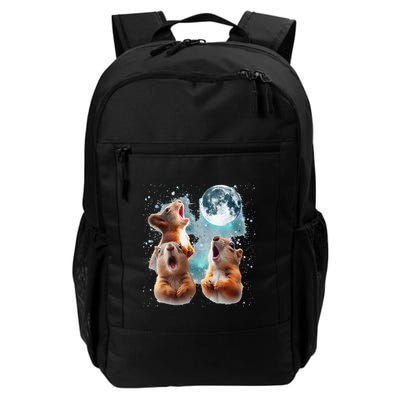 3 Squirrel Moon Howling Squirrel Head Funny Backpack
