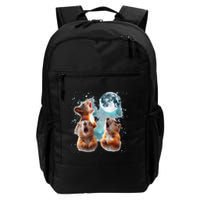 3 Squirrel Moon Howling Squirrel Head Funny Backpack