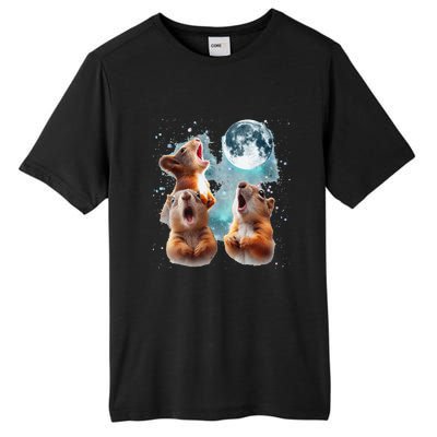 3 Squirrel Moon Howling Squirrel Head Funny Tall Fusion ChromaSoft Performance T-Shirt