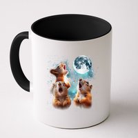 3 Squirrel Moon Howling Squirrel Head Funny Mug