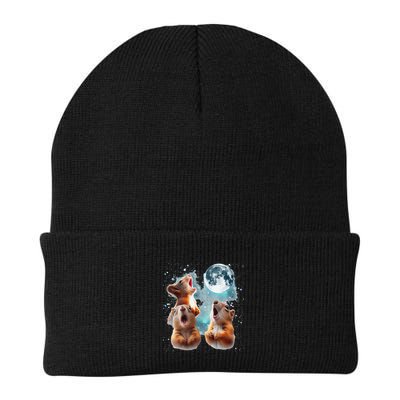 3 Squirrel Moon Howling Squirrel Head Funny Beanie