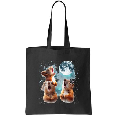 3 Squirrel Moon Howling Squirrel Head Funny Bag