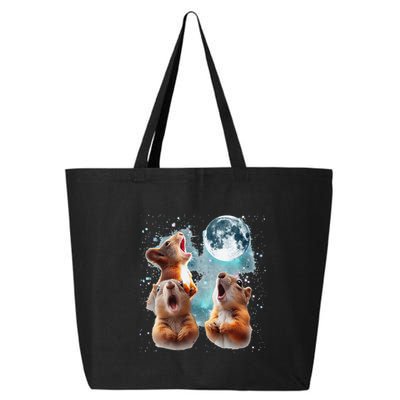 3 Squirrel Moon Howling Squirrel Head Funny 25L Jumbo Tote