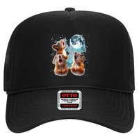3 Squirrel Moon Howling Squirrel Head Funny Hat