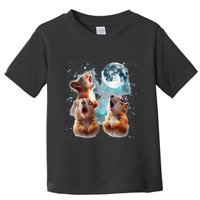 3 Squirrel Moon Howling Squirrel Head Funny Toddler T-Shirt