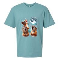 3 Squirrel Moon Howling Squirrel Head Funny Sueded Cloud Jersey T-Shirt