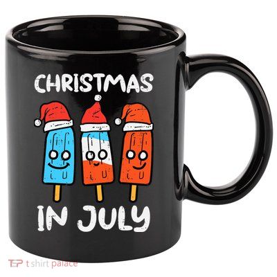 3 Santa Popsicles Christmas In July Cute Summer Xmas 11oz C Handle Ceramic Mug