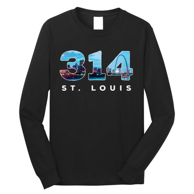 314 Stl Pride St. Louis Area Code Long Sleeve Shirt