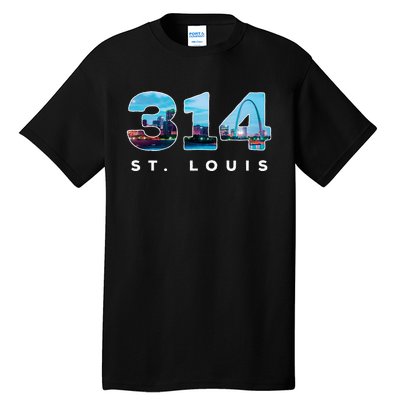 314 Stl Pride St. Louis Area Code Tall T-Shirt