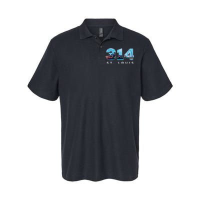 314 Stl Pride St. Louis Area Code Softstyle Adult Sport Polo