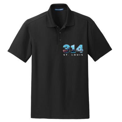 314 Stl Pride St. Louis Area Code Dry Zone Grid Polo