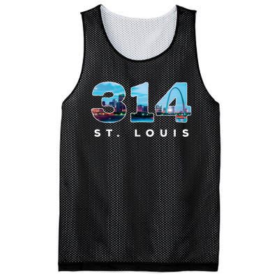 314 Stl Pride St. Louis Area Code Mesh Reversible Basketball Jersey Tank