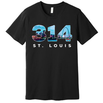 314 Stl Pride St. Louis Area Code Premium T-Shirt