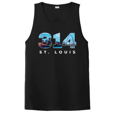 314 Stl Pride St. Louis Area Code PosiCharge Competitor Tank