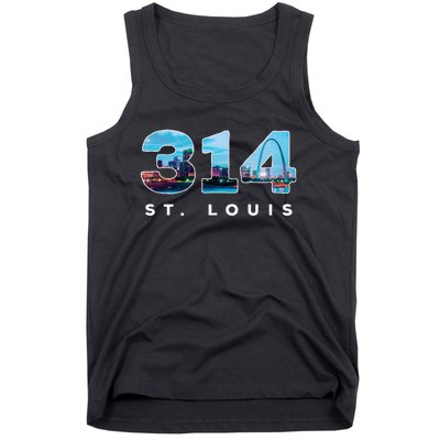 314 Stl Pride St. Louis Area Code Tank Top