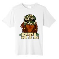 314 Stl St Louis Black Woman Locs Camo Tall Fusion ChromaSoft Performance T-Shirt