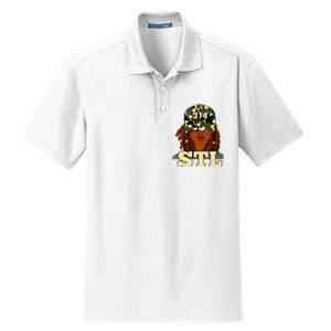 314 Stl St Louis Black Woman Locs Camo Dry Zone Grid Polo