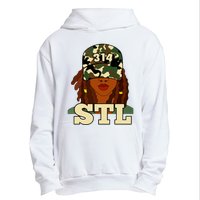 314 Stl St Louis Black Woman Locs Camo Urban Pullover Hoodie