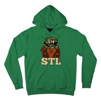 314 Stl St. Louis Black Woman Locs Camo Hoodie