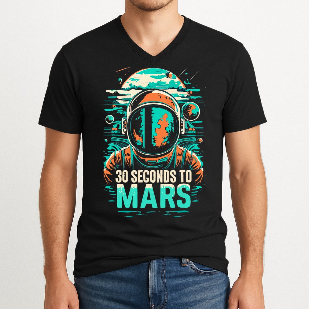 30 Seconds To Mars V-Neck T-Shirt