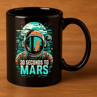 30 Seconds To Mars 11oz C Handle Ceramic Mug