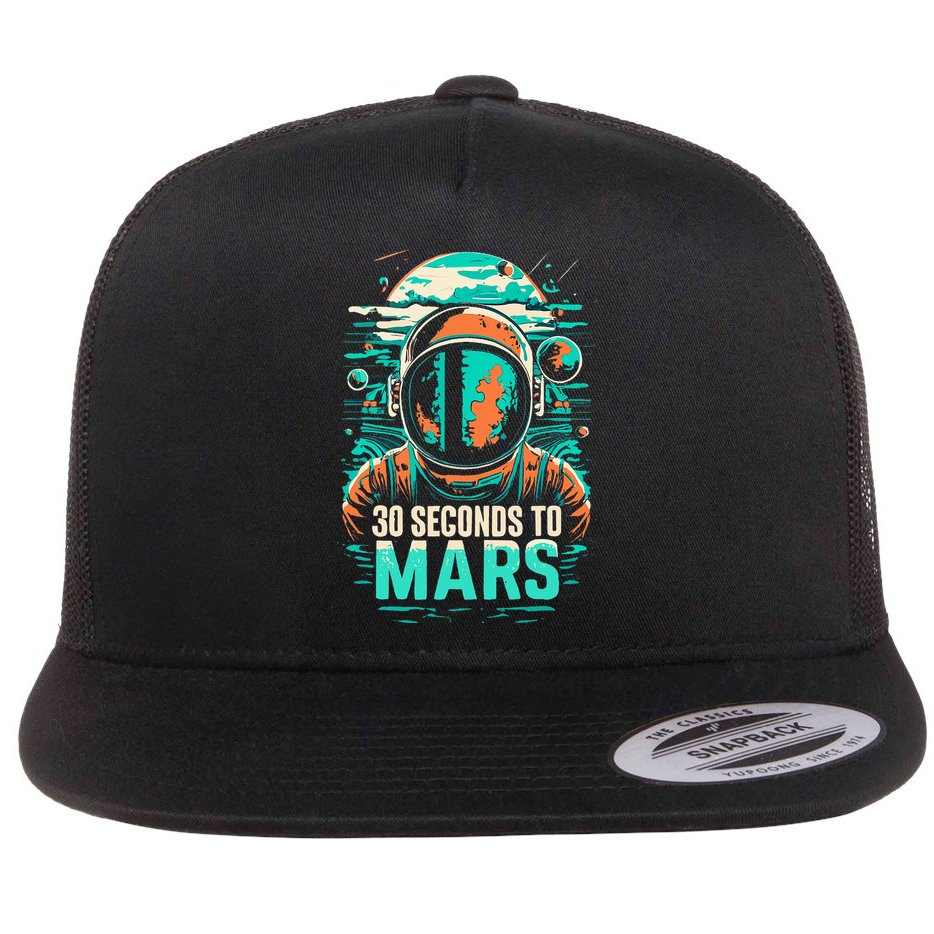 30 Seconds To Mars Flat Bill Trucker Hat