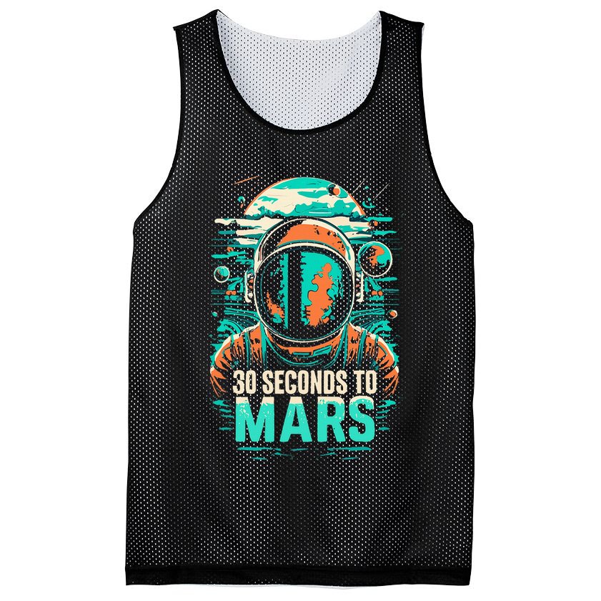 30 Seconds To Mars Mesh Reversible Basketball Jersey Tank