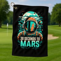 30 Seconds To Mars Golf Towel