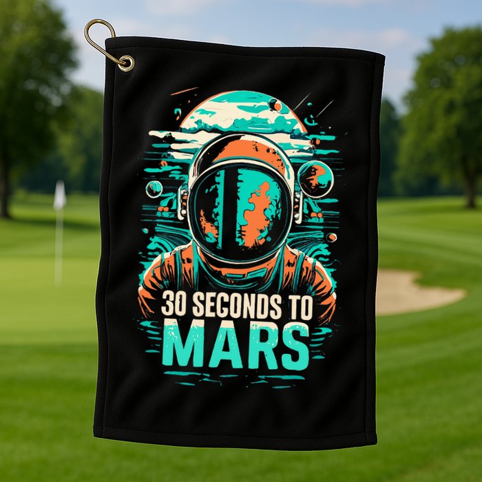 30 Seconds To Mars Golf Towel