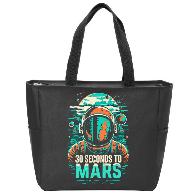 30 Seconds To Mars Zip Tote Bag