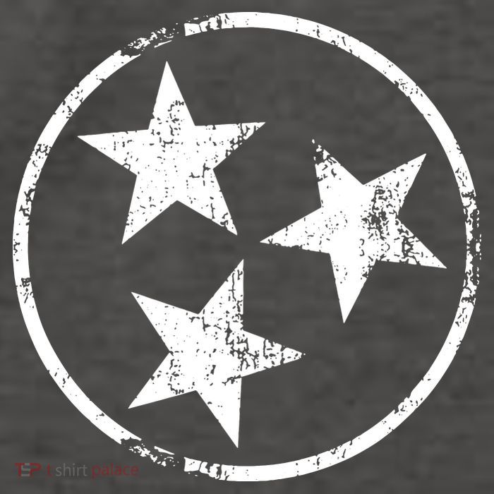 3 Star Tn Flag Graphic White Distressed Tennessee State Flag Vector Backpack