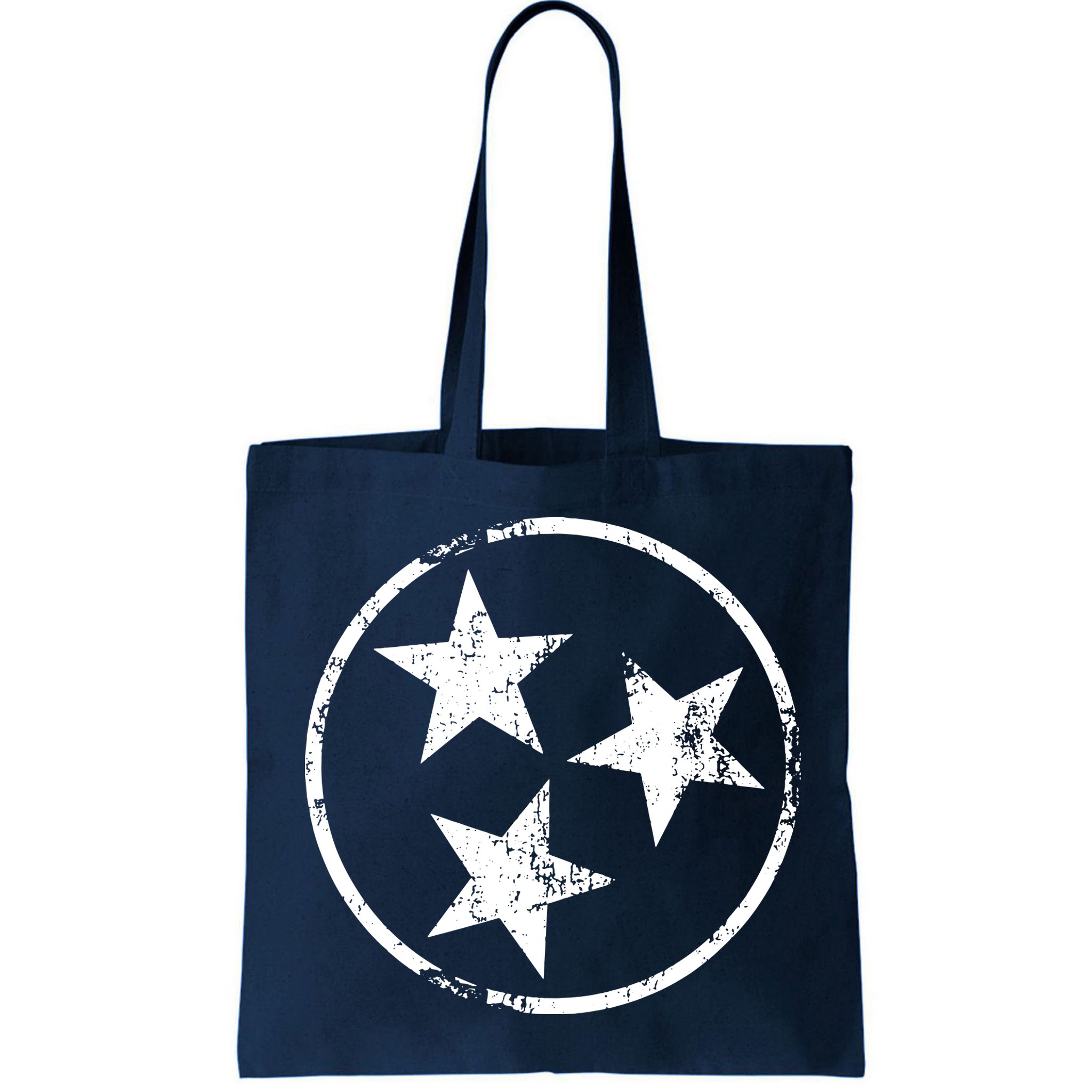 3 Star Tn Flag Graphic White Distressed Tennessee State Flag Bag