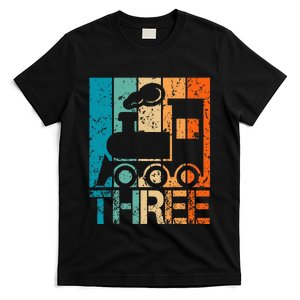 3rd Train Birthday 3 Year Old 3yr Birthday Train T-Shirt