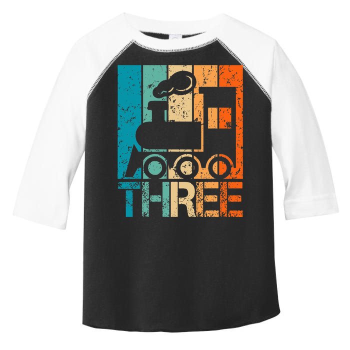 3rd Train Birthday 3 Year Old 3yr Birthday Train Toddler Fine Jersey T-Shirt